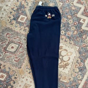 NWOT Navy Disney/Mickey Sweat Pants
